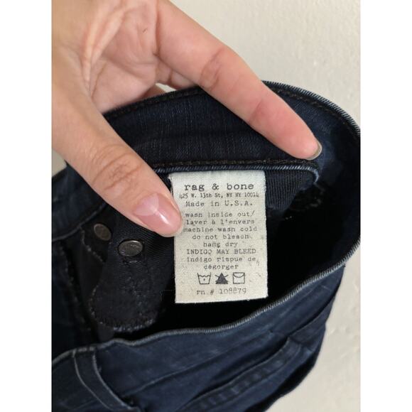 Rag & Bone Jeans Women’s 29 The Legging In Midnight Slim Dark Blue Skinny - Picture 11 of 11